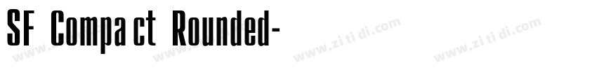 SF Compact Rounded字体转换